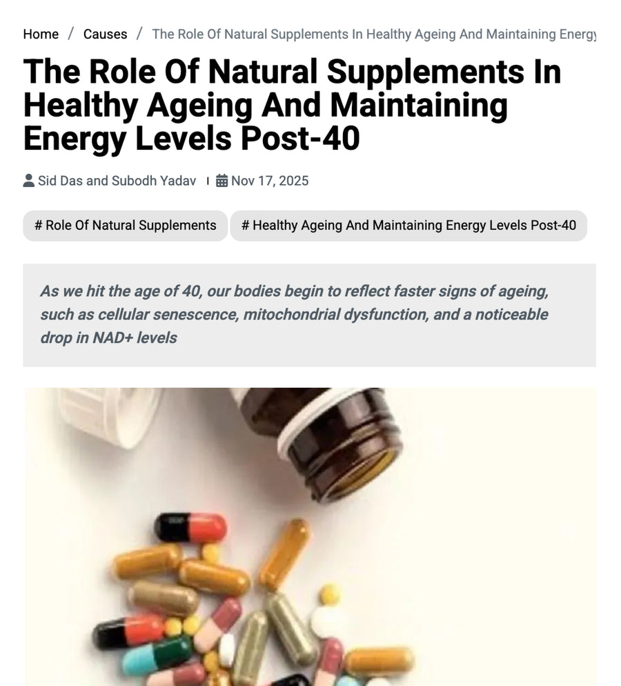 The Role Of Natural Supplements In Healthy Ageing And Maintaining Energy Levels Post-40